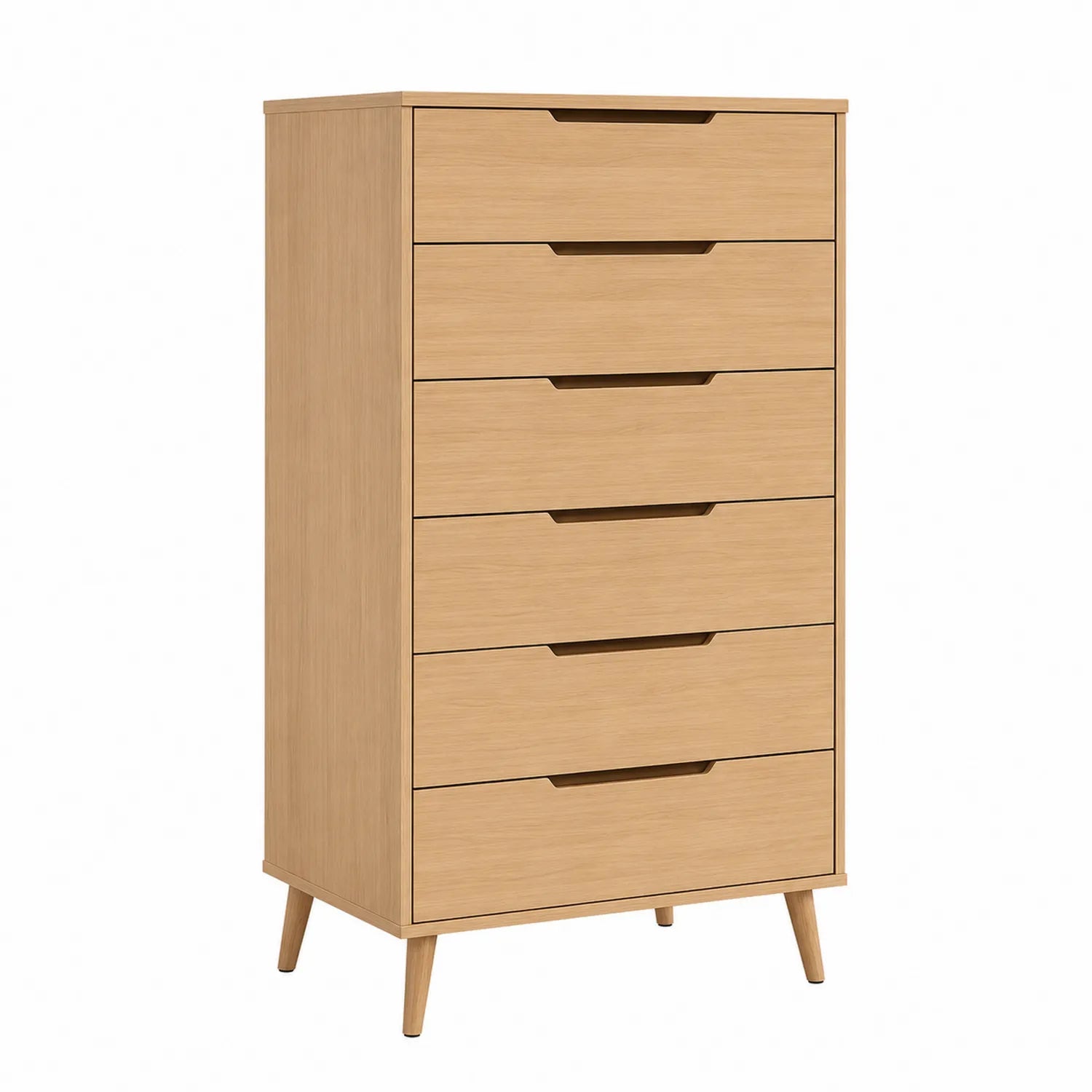 Kommode aus Eichenholz mit 6 Schubladen 120cm