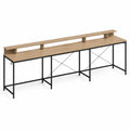 Schreibtisch aus Holz und Metall, 280 cm Lang